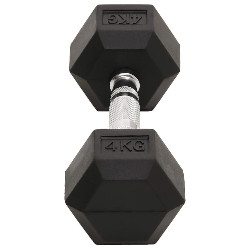 Vidaxl Zestaw hantli 2x4 kg żeliwnych z powłoką gumową - 68% taniej