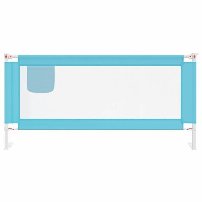 Vidaxl Barierka ochronna do łóżka 190x25 cm niebieska - 72% taniej