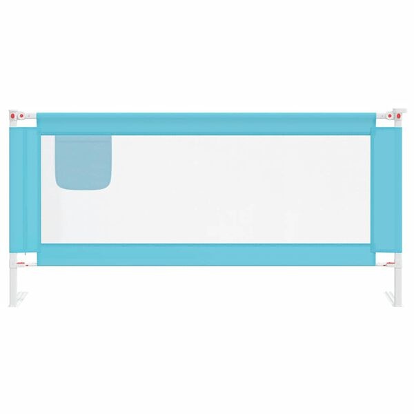 Vidaxl Barierka ochronna do łóżka 190x25 cm niebieska - 72% taniej