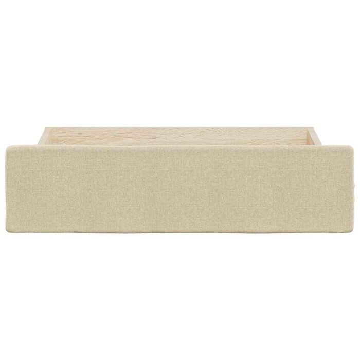 Vidaxl Zestaw 2 szuflad pod łóżko 67x50x16 cm kremowe - 75% taniej