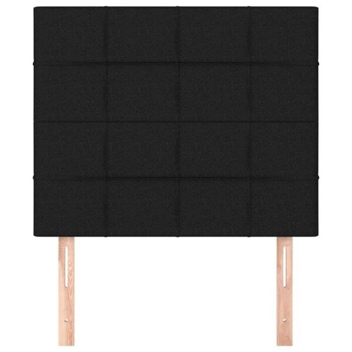 Vidaxl Zestaw 2 zagłówków do łóżka czarnych 90 cm - 69% taniej