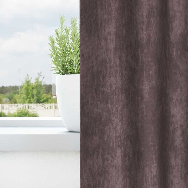Vidaxl Zasłony welurowe zaciemniające brązowe 225x140cm 2 szt. - 58% taniej