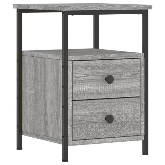 Vidaxl Szafka nocna industrialna 34x35,5x50 cm, szary sonoma - 76% taniej