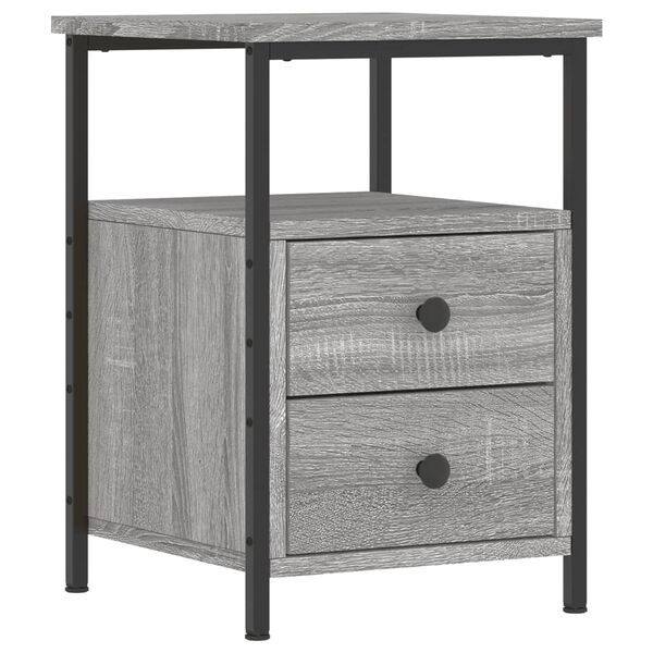 Vidaxl Szafka nocna industrialna 34x35,5x50 cm, szary sonoma - 76% taniej