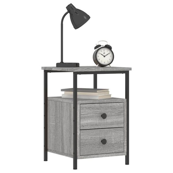 Vidaxl Szafka nocna industrialna 34x35,5x50 cm, szary sonoma - 76% taniej