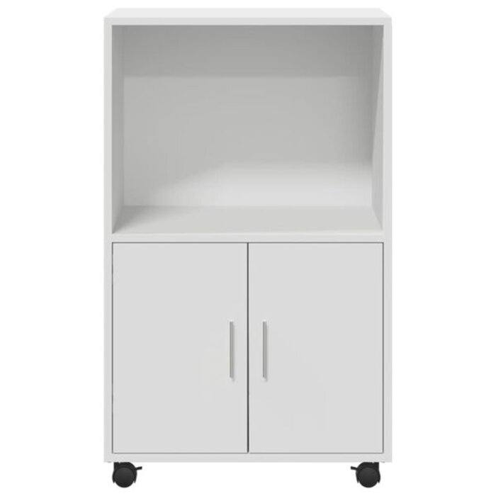 Vidaxl Mobilna szafka na kółkach 55x40x91 cm - Biała - 80% taniej