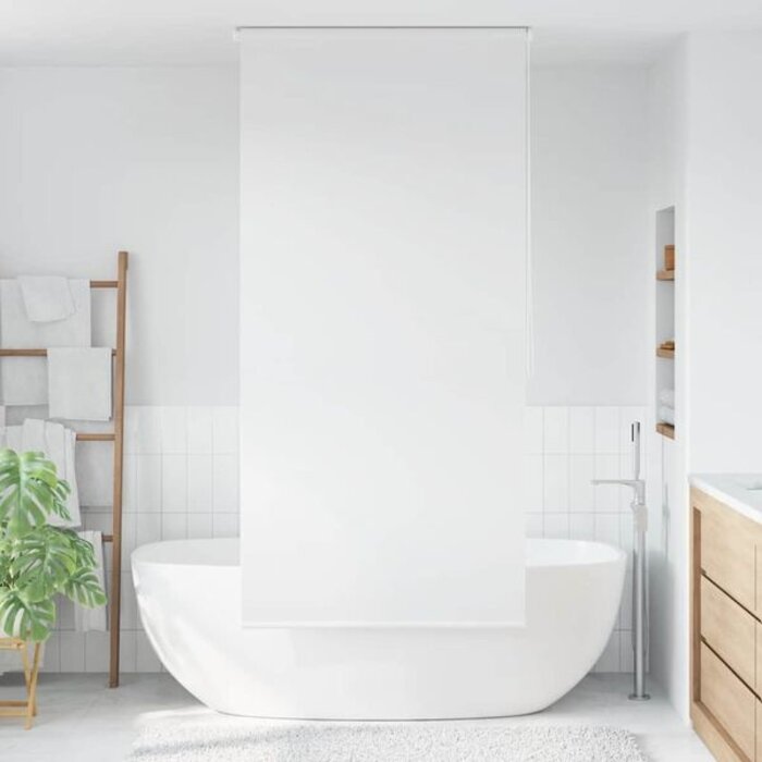 Vidaxl Roleta prysznicowa 100x240 cm biała - 61% taniej