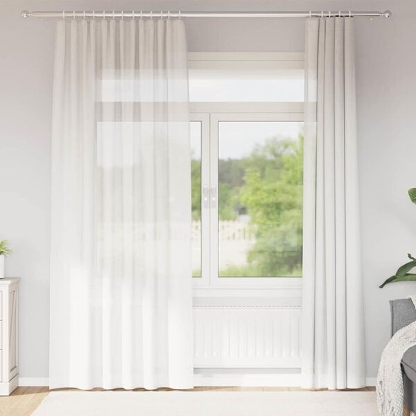 Vidaxl Zasłony z woalu białe 140x245 cm 2 szt. - 52% taniej