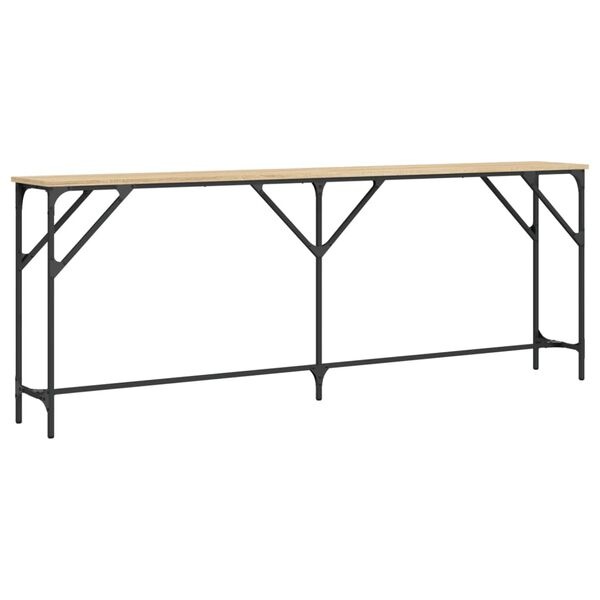 Vidaxl Konsola ścienna 200x29 cm dąb sonoma - 73% taniej
