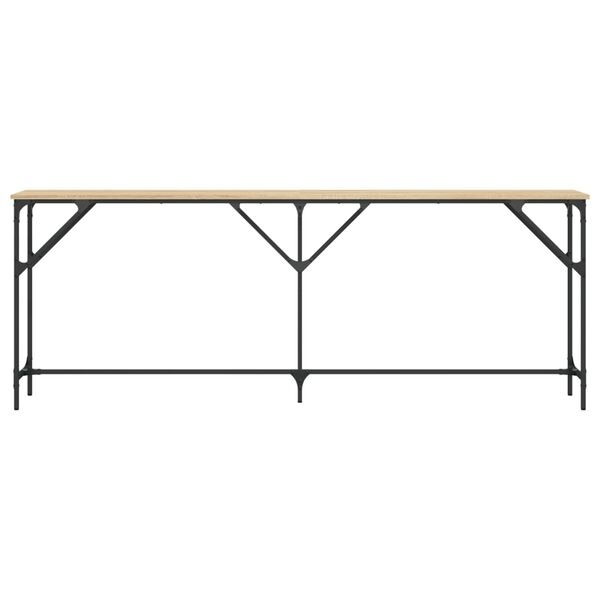 Vidaxl Konsola ścienna 200x29 cm dąb sonoma - 73% taniej