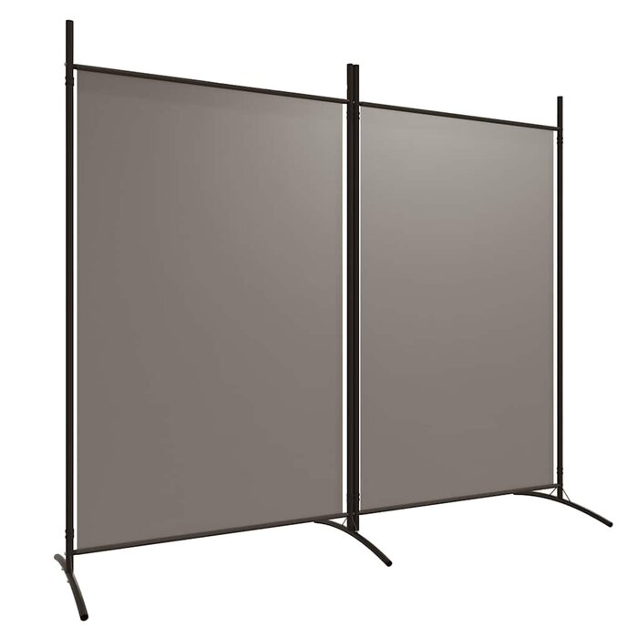 Vidaxl Parawan pokojowy 2-panelowy 175x180 cm antracyt - 55% taniej