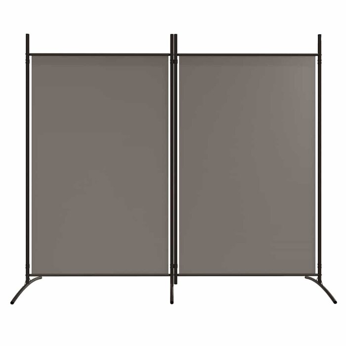 Vidaxl Parawan pokojowy 2-panelowy 175x180 cm antracyt - 55% taniej