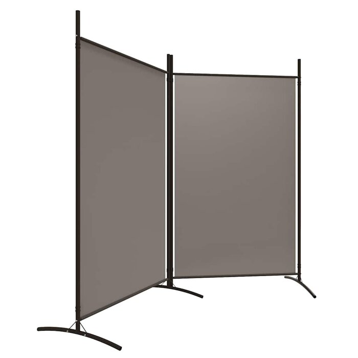 Vidaxl Parawan pokojowy 2-panelowy 175x180 cm antracyt - 55% taniej