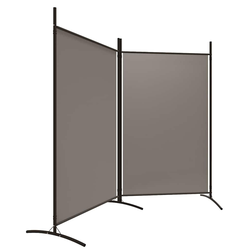 Vidaxl Parawan pokojowy 2-panelowy 175x180 cm antracyt - 55% taniej