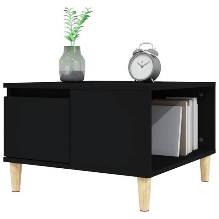 Vidaxl Nowoczesny stolik kawowy 55x55 cm czarny - 63% taniej