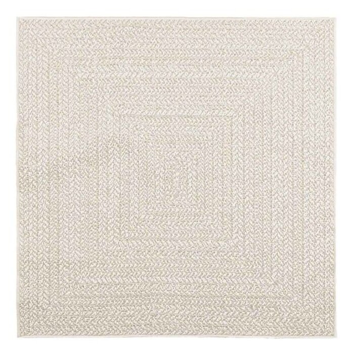 Vidaxl Okrągły dywan kremowy ZIZUR 120x120 cm - 66% taniej