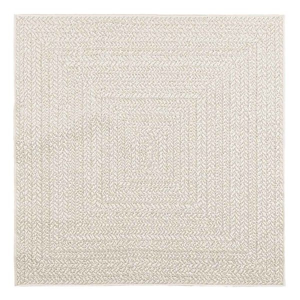 Vidaxl Okrągły dywan kremowy ZIZUR 120x120 cm - 66% taniej