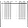 Stalowe ogrodzenie ogrodowe 180x170 cm czarne - 74% taniej