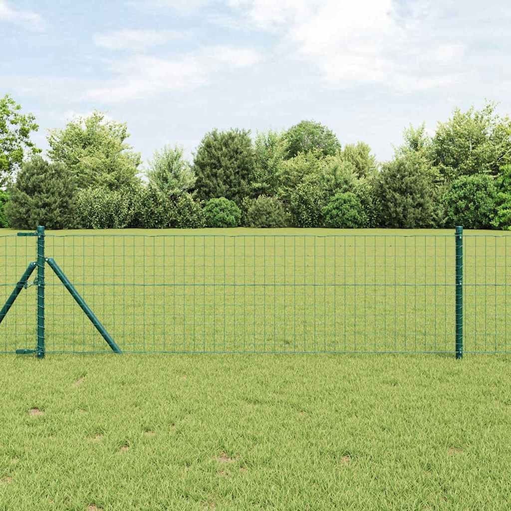 Vidaxl Zestaw 7 słupków ogrodzeniowych 32 mm x 80 cm, stal ocynkowana - 57% taniej