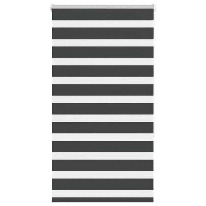 Vidaxl Roleta typu zebra czarna 85x150 cm - 58% taniej