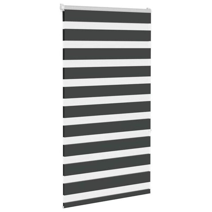 Vidaxl Roleta typu zebra czarna 85x150 cm - 58% taniej
