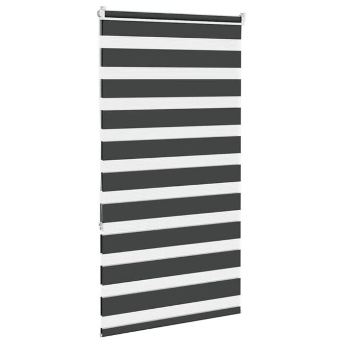 Vidaxl Roleta typu zebra czarna 85x150 cm - 58% taniej