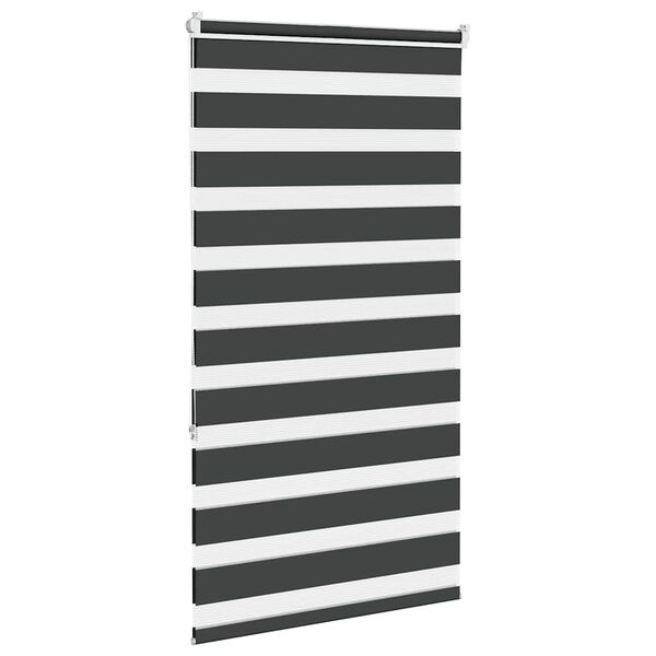 Vidaxl Roleta typu zebra czarna 85x150 cm - 58% taniej