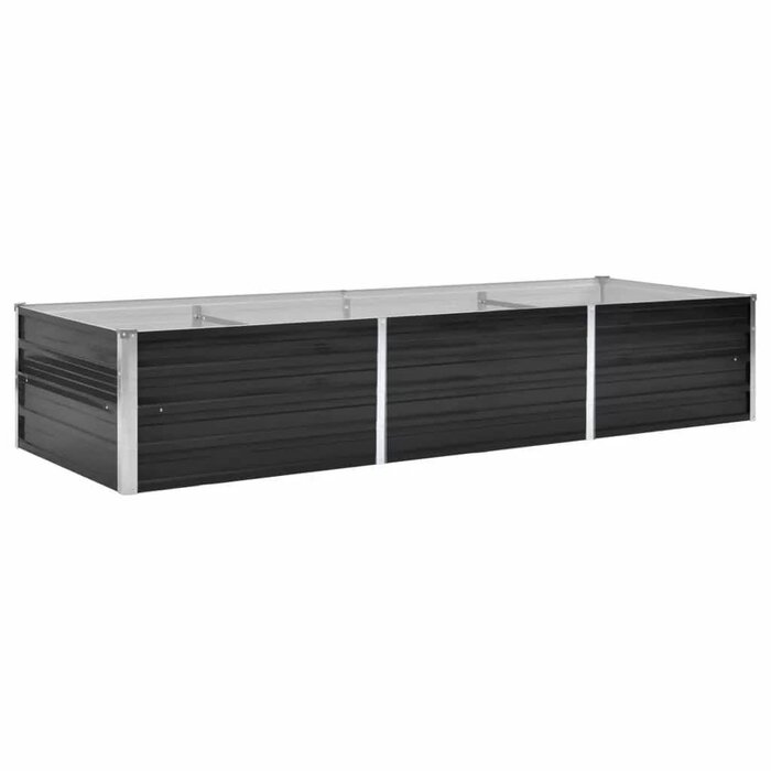 Vidaxl Podwyższona grządka 240x80x45 cm antracytowa - 73% taniej