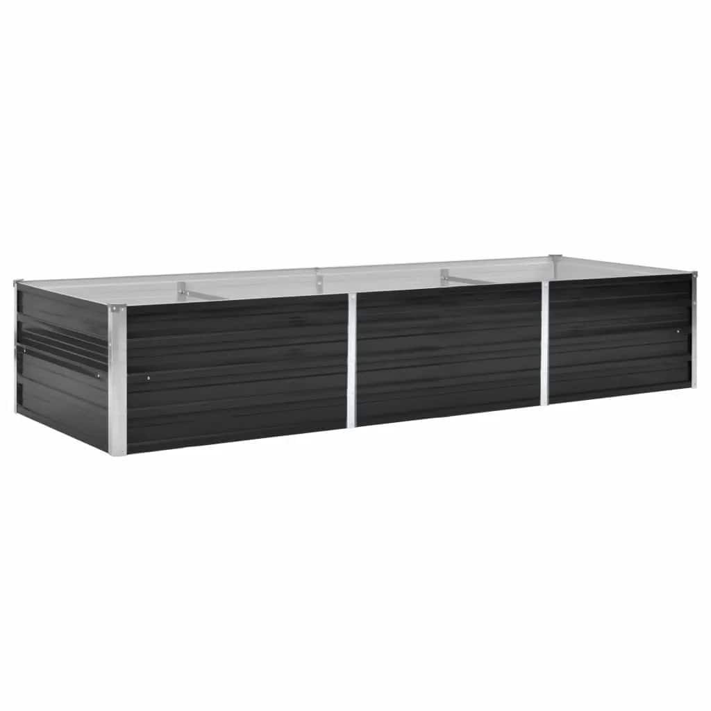 Vidaxl Podwyższona grządka 240x80x45 cm antracytowa - 73% taniej
