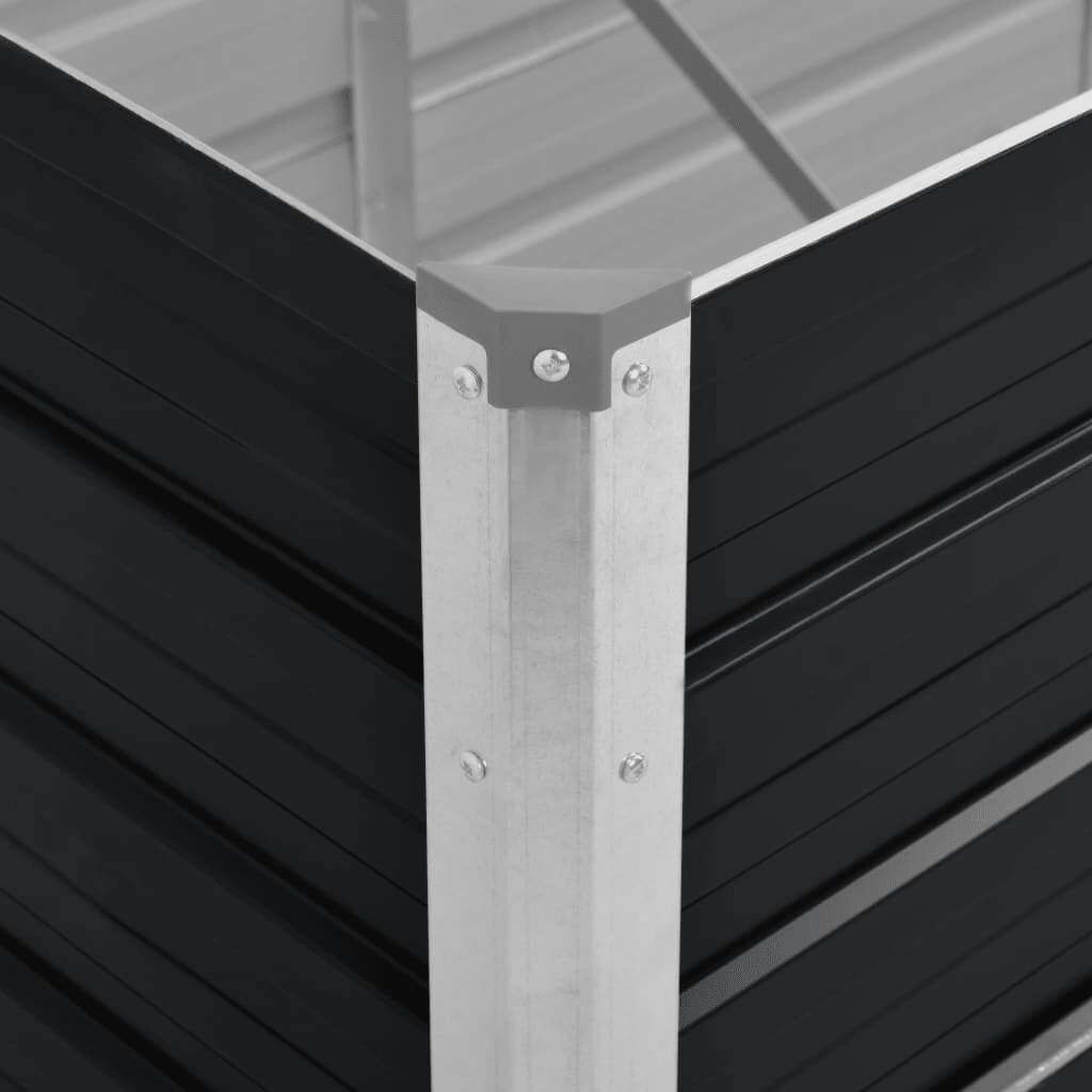 Vidaxl Podwyższona grządka 240x80x45 cm antracytowa - 73% taniej