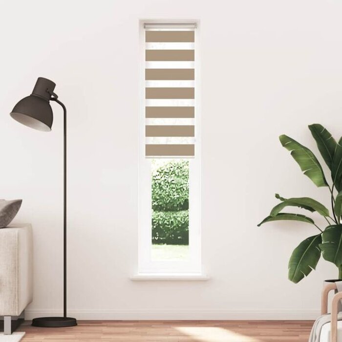 Vidaxl Roleta typu zebra 45x200 cm piaskowy brąz - 52% taniej