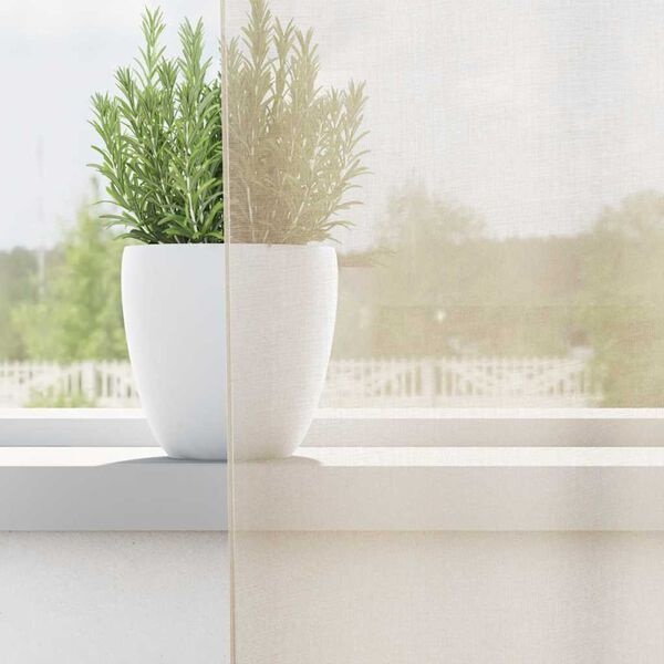 Vidaxl Kremowe zasłony z woalu 140x225 cm, 2 szt. - 55% taniej