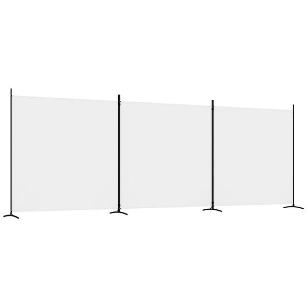 Vidaxl Parawan pokojowy 525x180 cm biały - 64% taniej