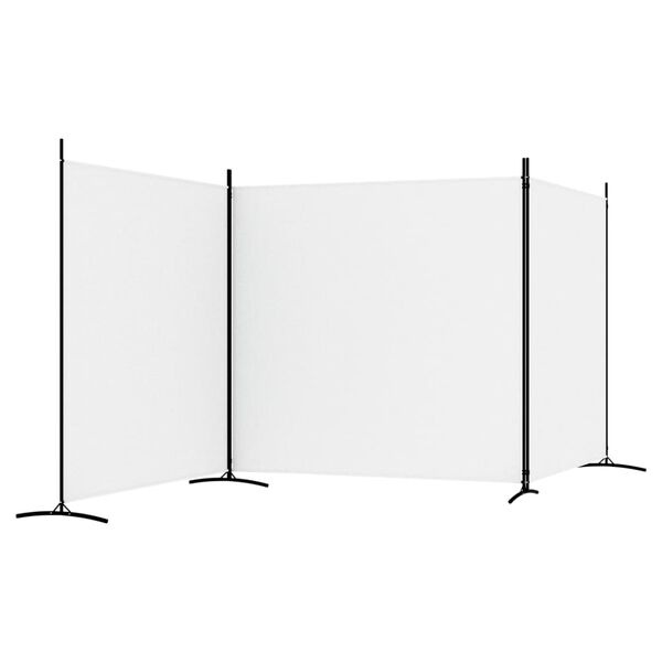 Vidaxl Parawan pokojowy 525x180 cm biały - 64% taniej