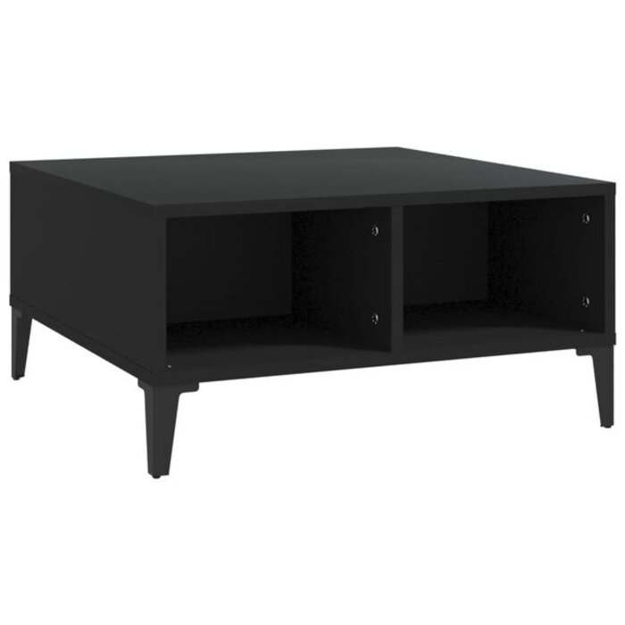 Vidaxl Nowoczesny stolik kawowy czarny 60x60x30 cm - 73% taniej