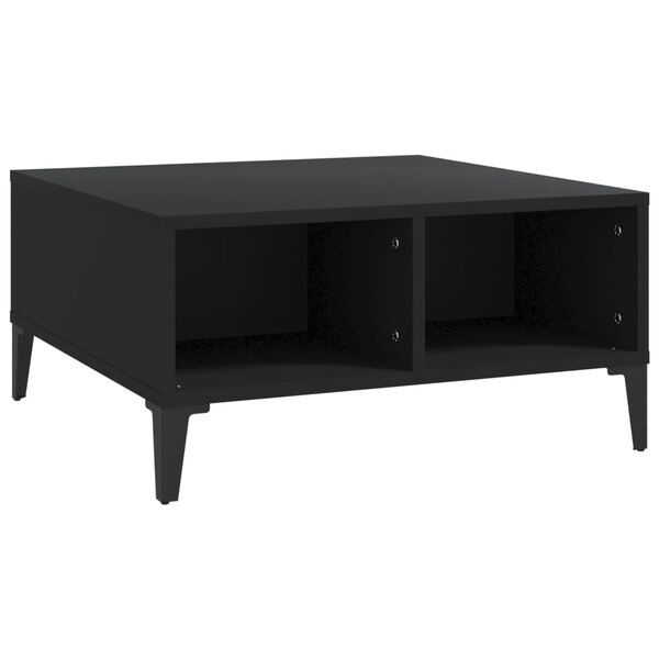 Vidaxl Nowoczesny stolik kawowy czarny 60x60x30 cm - 73% taniej