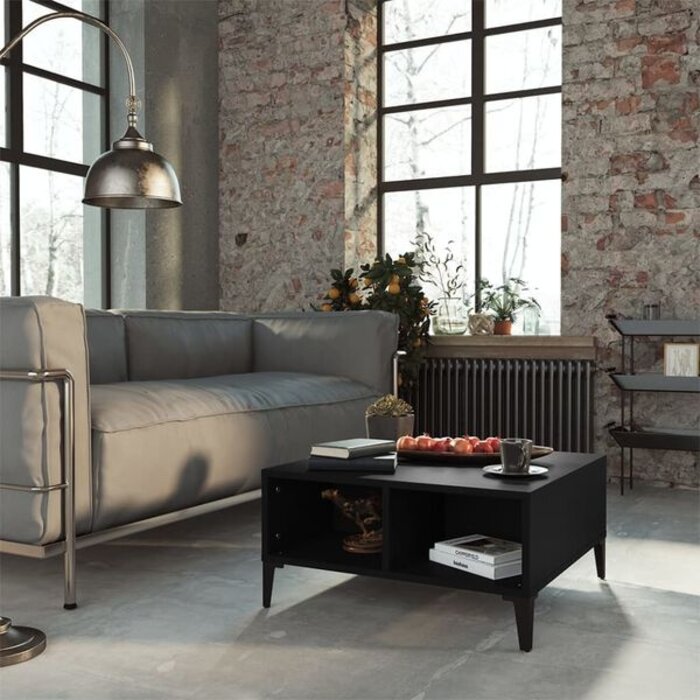 Vidaxl Nowoczesny stolik kawowy czarny 60x60x30 cm - 73% taniej