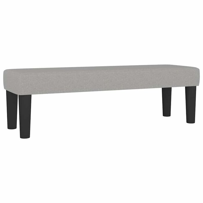 Vidaxl Jasnoszara ławka tapicerowana 140x190 cm - 66% taniej