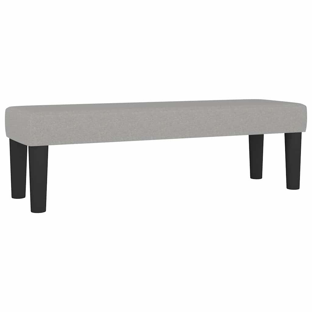 Vidaxl Jasnoszara ławka tapicerowana 140x190 cm - 66% taniej