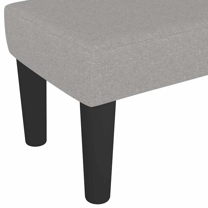 Vidaxl Jasnoszara ławka tapicerowana 140x190 cm - 66% taniej