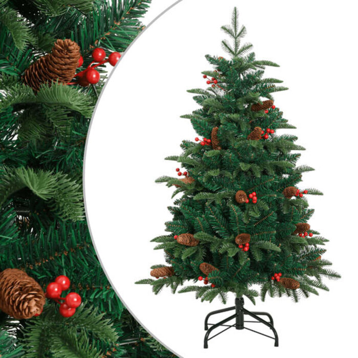 Vidaxl Sztuczna choinka z szyszkami 120 cm - 72% taniej