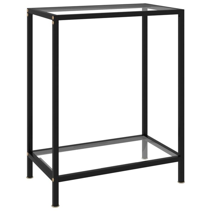 Vidaxl Szklana konsola przyścienna 60x35x75 cm - 69% taniej