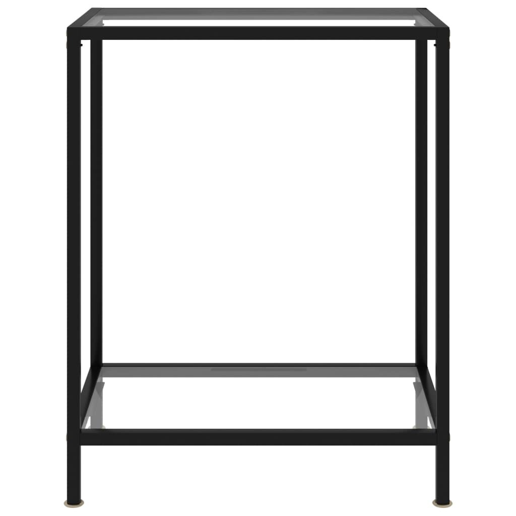Vidaxl Szklana konsola przyścienna 60x35x75 cm - 69% taniej