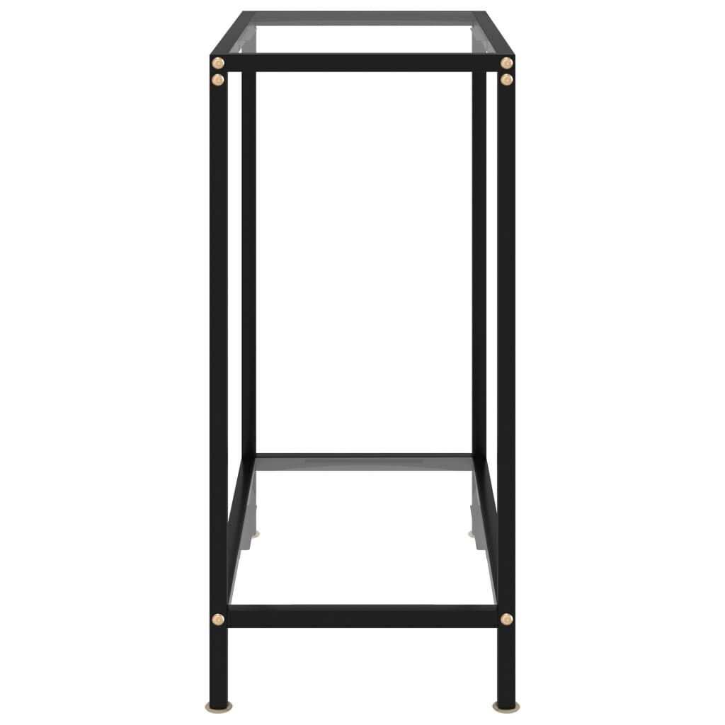Vidaxl Szklana konsola przyścienna 60x35x75 cm - 69% taniej