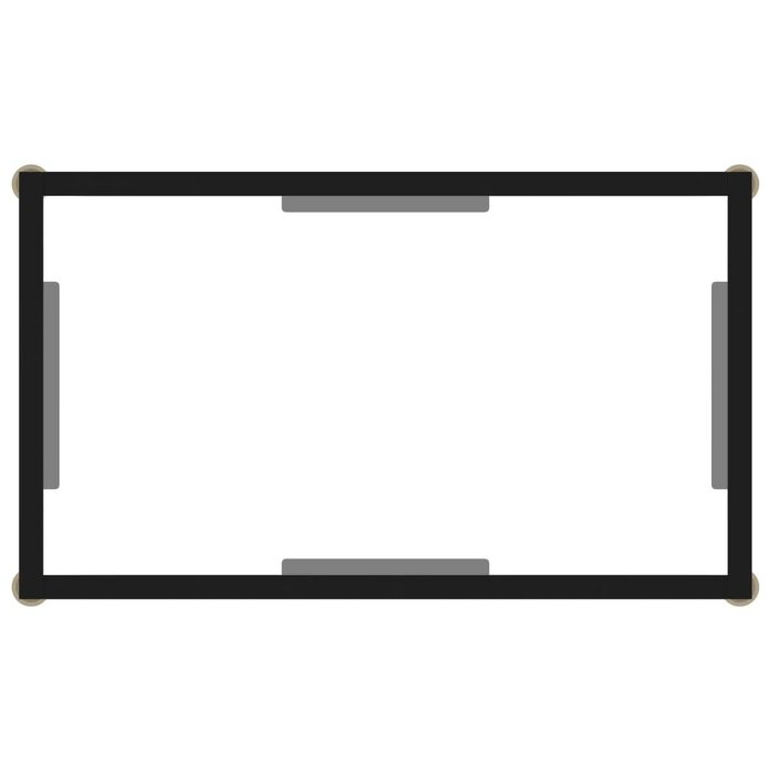 Vidaxl Szklana konsola przyścienna 60x35x75 cm - 69% taniej