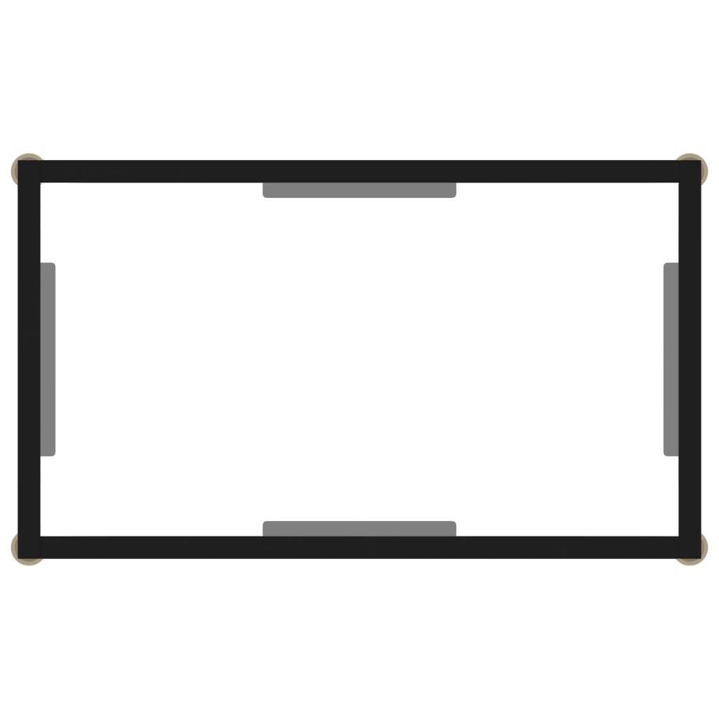 Vidaxl Szklana konsola przyścienna 60x35x75 cm - 69% taniej