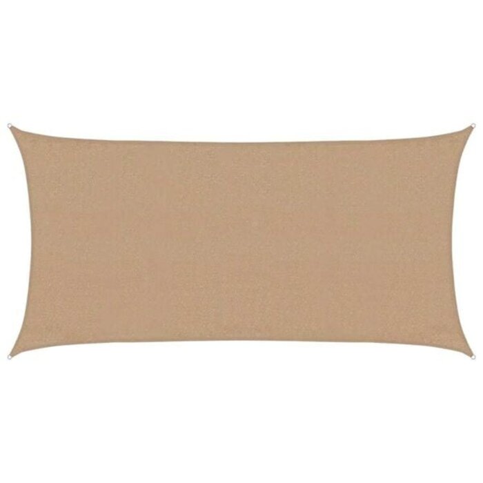 Vidaxl Żagiel przeciwsłoneczny HDPE 3x6 m taupe - 75% taniej