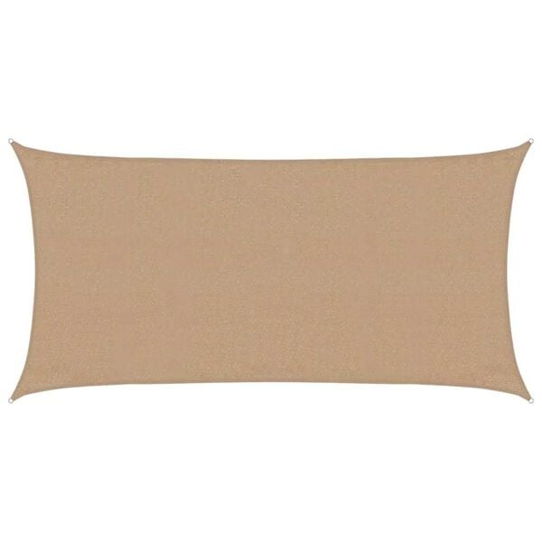 Vidaxl Żagiel przeciwsłoneczny HDPE 3x6 m taupe - 75% taniej