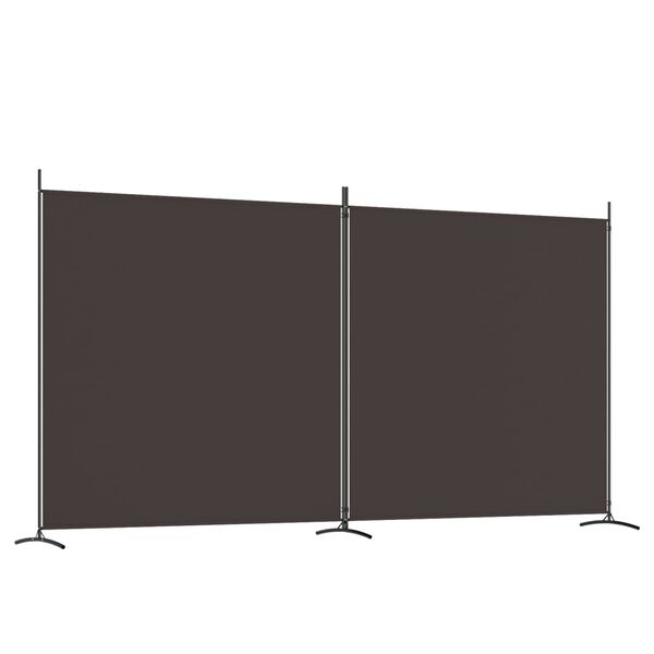 Vidaxl Parawan pokojowy 2-panelowy 348x180 cm brązowy - 72% taniej