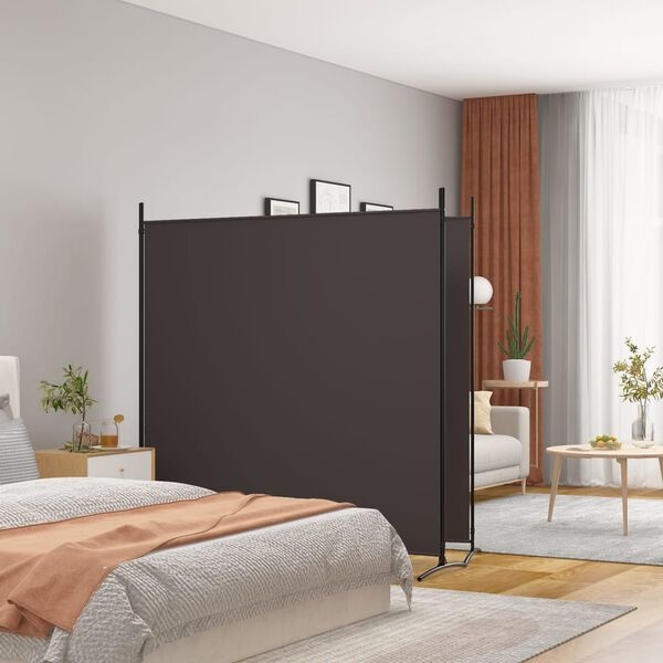 Vidaxl Parawan pokojowy 2-panelowy 348x180 cm brązowy - 72% taniej